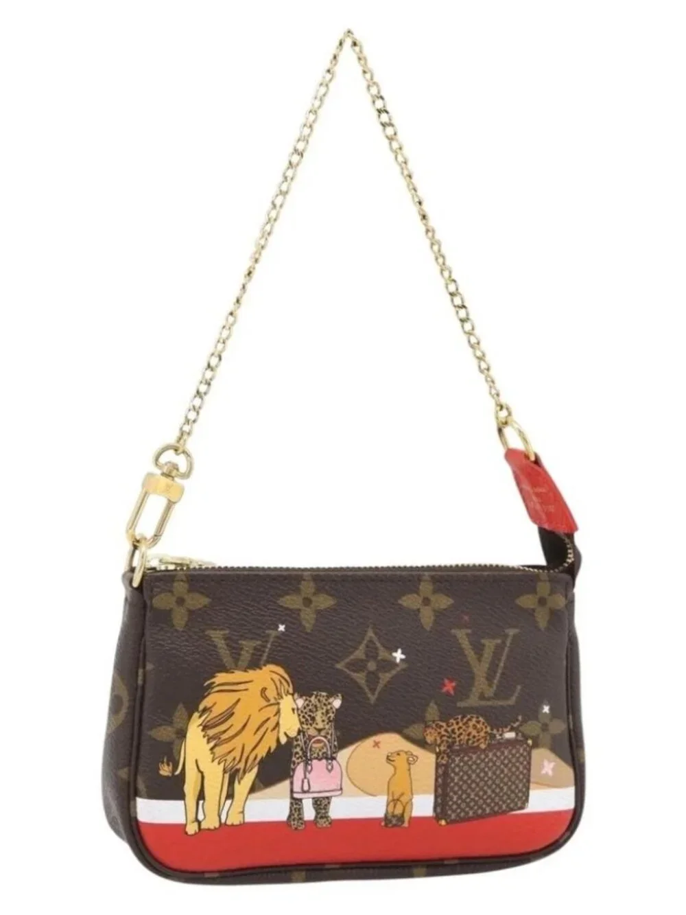 LOUIS VUITTON Monogram Mini Pochette Accessoires Pouch M63830 LV Auth 182310SAM